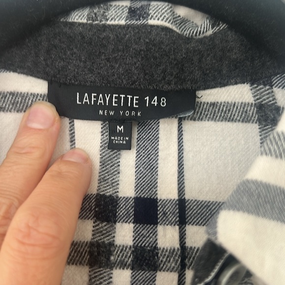 Lafayette 148 Plaid Shirt - Picture 2 of 5